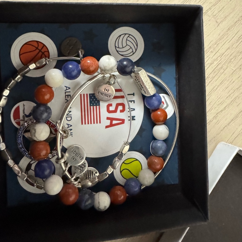 Alex and Ani Team USA Bangle Bracelets